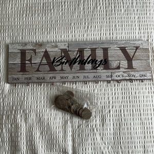 Family Birthdays Sign